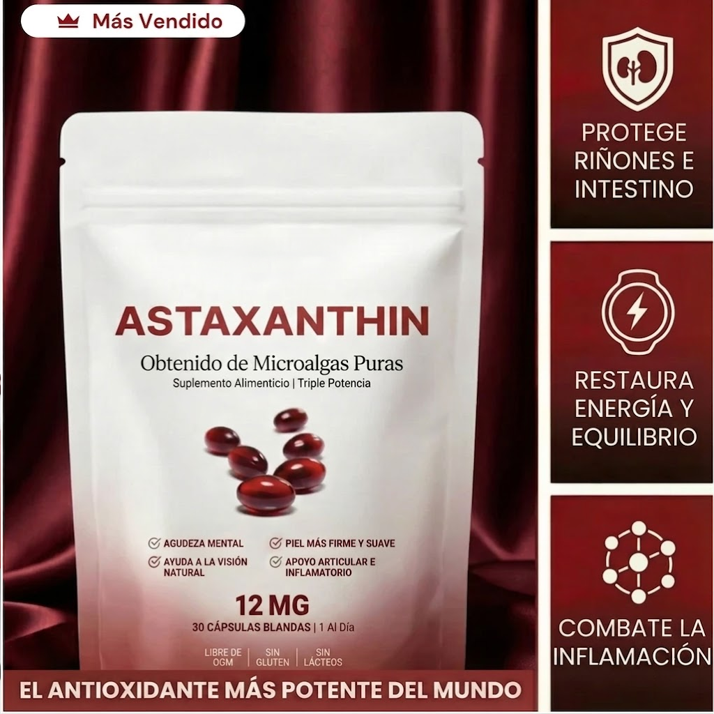 Astaxantina 12mg - Recupera tu Equilibrio