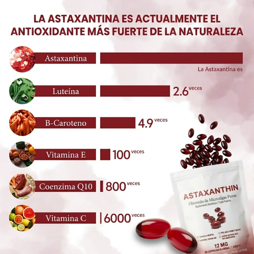 Astaxantina 12mg - Recupera tu Equilibrio