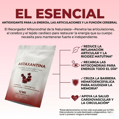 Astaxantina 12mg - Recupera tu Equilibrio
