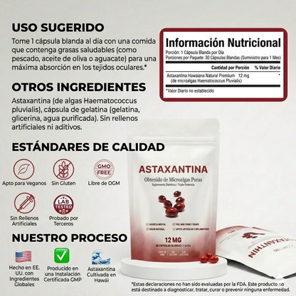 Astaxantina 12mg - Recupera tu Equilibrio